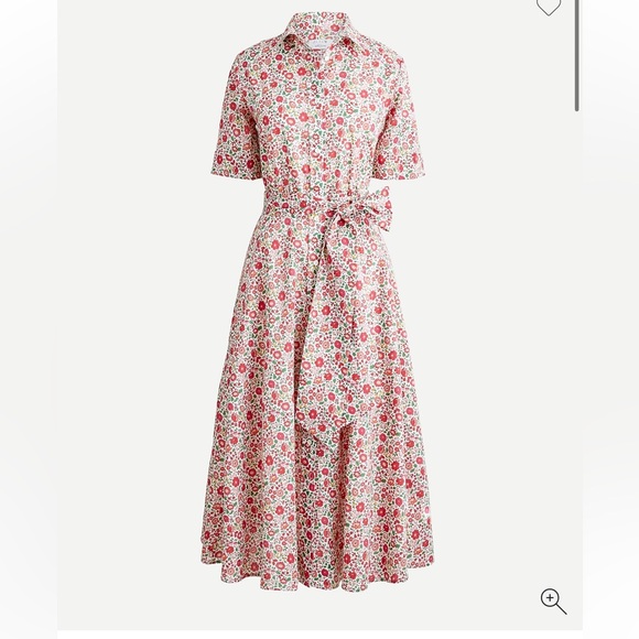 J. Crew Dresses & Skirts - J Crew Belted Shirtdress in Liberty Danjo Floral